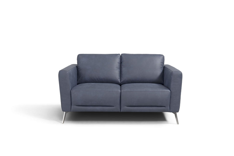 Astonic - Loveseat - Blue Leather