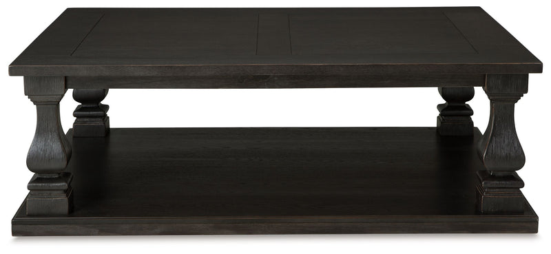 Wellturn - Black - Rectangular Cocktail Table