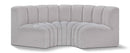 Arc - Boucle Fabric 3 Piece Modular U-Shaped Sofa