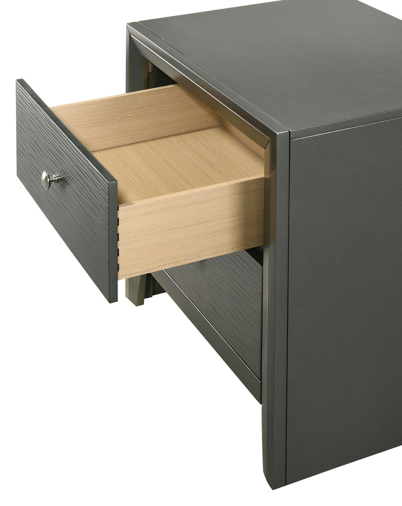 Denker - Nightstand - Gun Metal