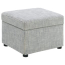 Winter - Upholstered Hydraulic Lift Top Storage Ottoman