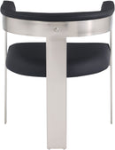 Romeo - Faux Leather Dining Chair With Silver Base (Set of 2)