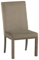 Chrestner - Dining UPH Side Chair (Set of 2) - Gray / Brown