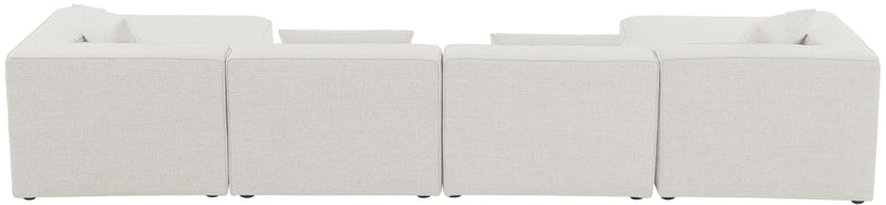 Cube - Modular Sectional 6 Piece - Cream - Fabric