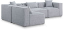 Cube - Linen 4 Piece Modular Corner Sectional