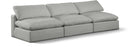 Comfy - Linen Modular Armless Sofa 3 Seats