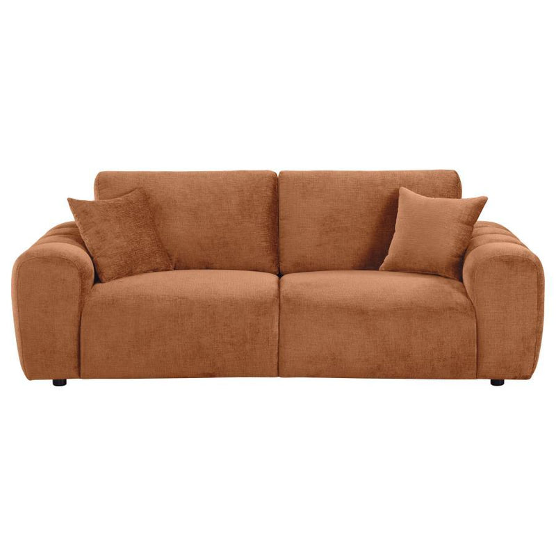 Burnett - Chenille Upholstered Wide Arm Sofa