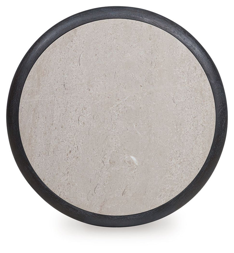 Bracken - Round End Table - French Black