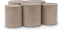 Dimple - 20" 5 Piece Modular Coffee Table - Terazzo Finish