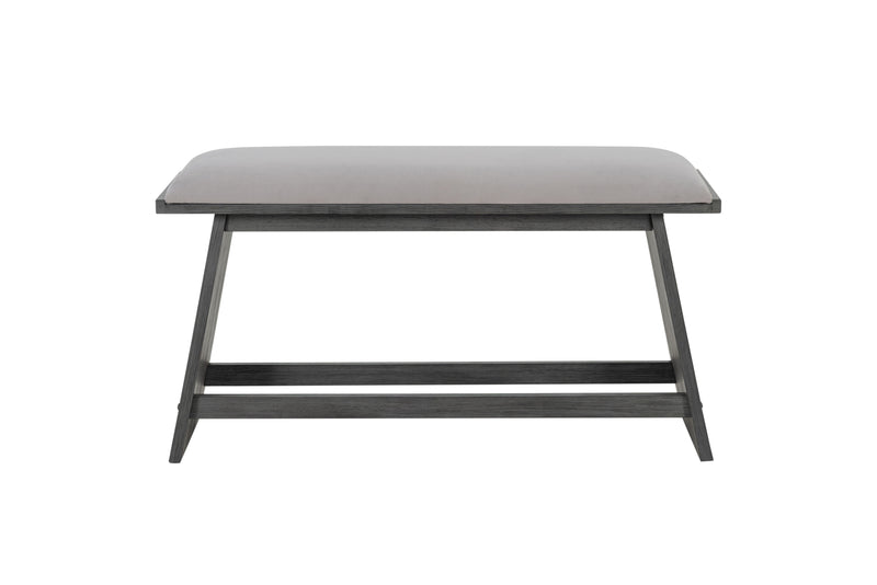 D8192 - Triangle Bar Table, Four Bar Stools & Bench - Light Gray