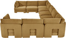 Hammond - Velvet Performance Fabric Upholstered 9 Piece Sectional