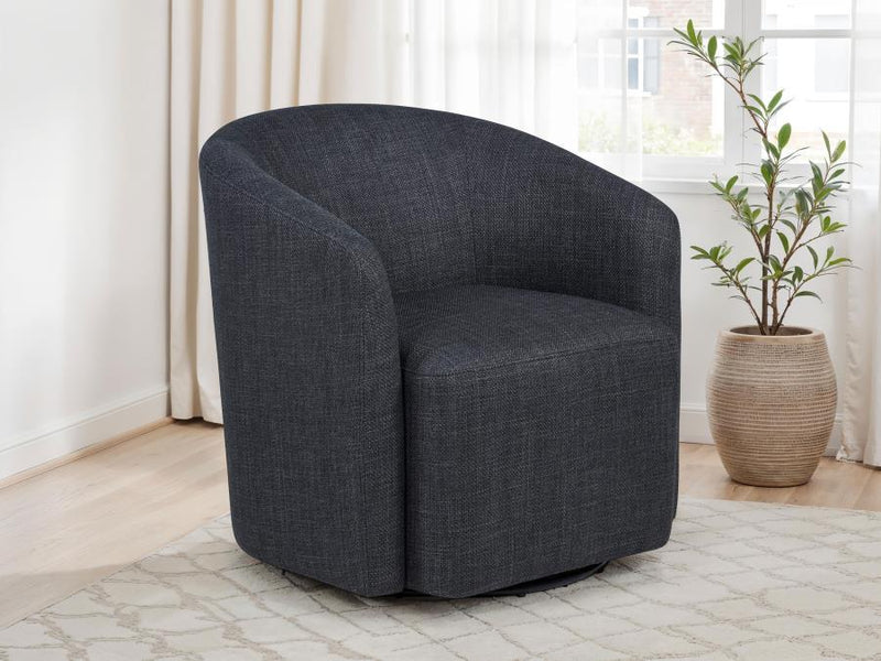 Mossbrook - Fabric Upholstered Swivel Accent Chair