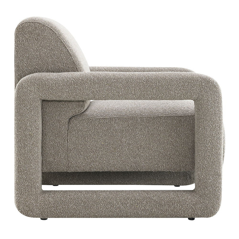Glenda - Accent Chair - Gray Chenille