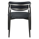 Jaramillo - Arm Chair (Set of 2) - Black Leatherette