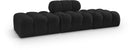 Ames - 3 Piece Boucle Upholstered Modular Sofa With 2 Backless Seats