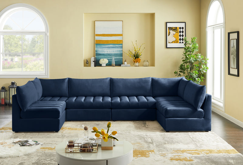 Jacob - Modular Sectional 6 Piece - Navy