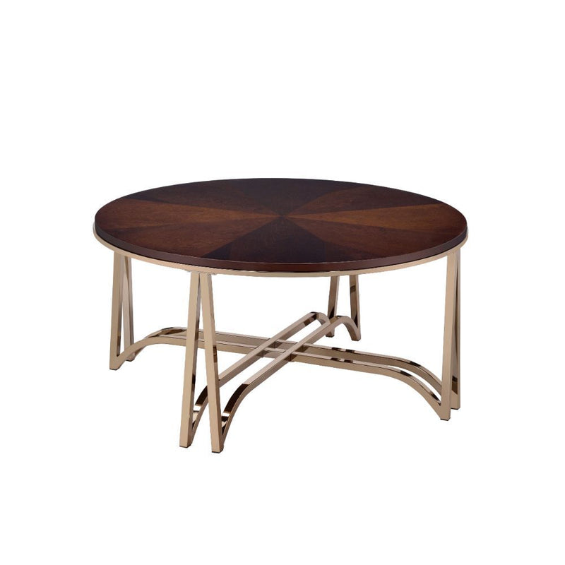 Novus - Coffee Table - Walnut & Champagne