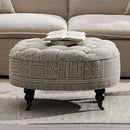 Upendo - Ottoman With Caster - Pattern Fabric