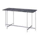 Adelae - Sofa Table - Faux Marble Top & Chrome