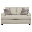 Glenn - Upholstered English Arm Loveseat - Light Gray