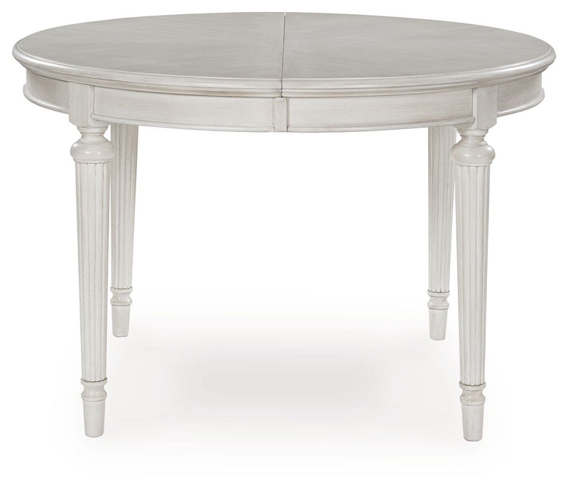 Montelaine - Antique White - Oval Dining Room Extension Table