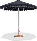Amalfi - Patio Umbrella - Light Brown Base / White Pole