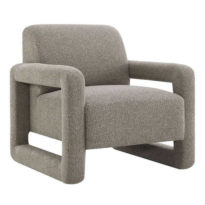 Glenda - Accent Chair - Gray Chenille