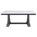Yabeina - Dining Table - Marble Top Top & Gray Oak