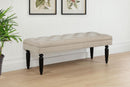 Marsha - 52" Upholstered Entryway Accent Bench - Latte