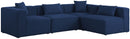 Cube - Linen 4 Piece Modular Corner Sectional
