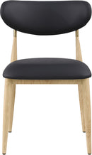 Ronda - Vegan Leather Upholstered Dining Side Chair - Natural Legs