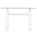 Dyer - 1-Shelf Rectangular Glass Top Table