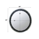 Nysa - 39" Accent Mirror - Mirrored & Faux Crystals