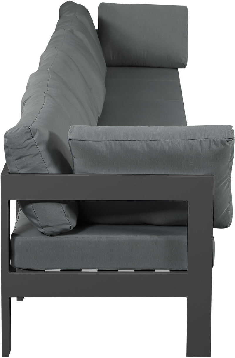 Nizuc - Outdoor Patio 6 Seat Modular Sofa With Gray Frame