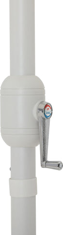 Amalfi - Aluminum Patio Umbrella - Light Brown Base / White Pole