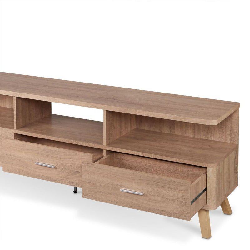 Lakin - TV Stand - Rustic Natural