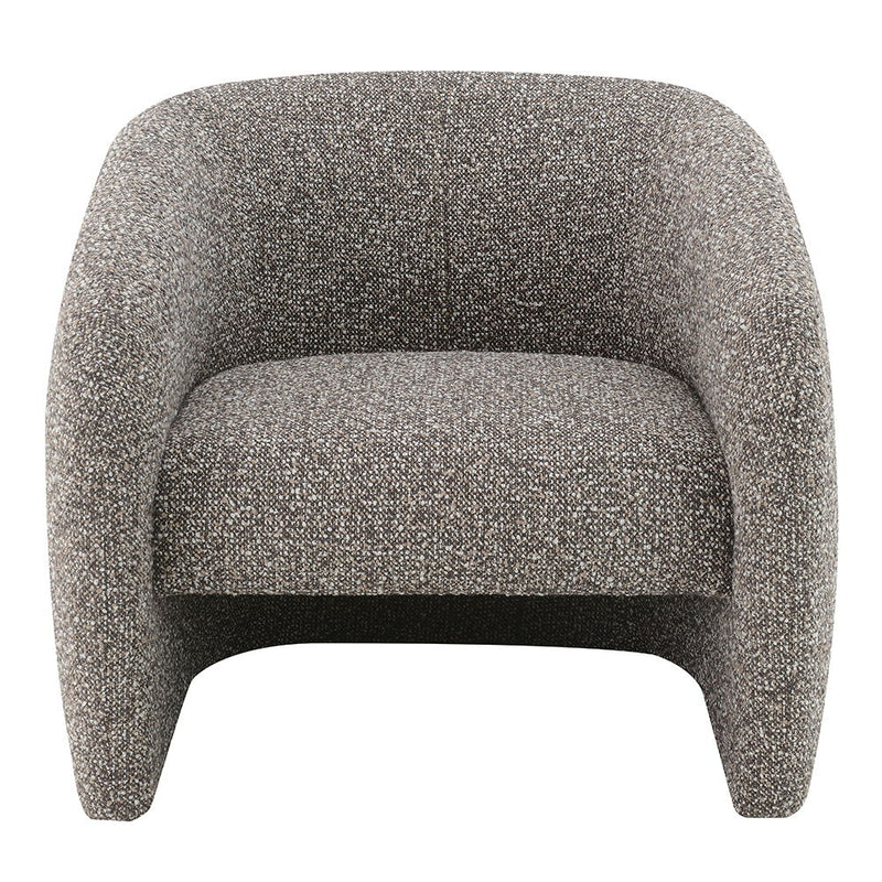 Livia - Accent Chair - Brown & Gray Tweed