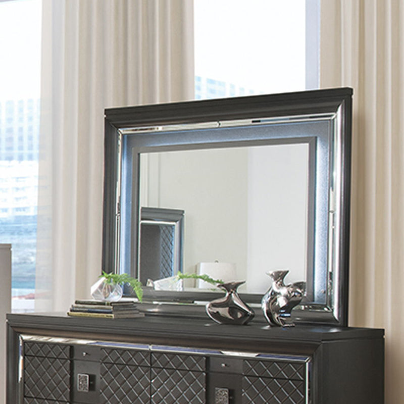 Sawyer - Mirror With LED - Metallic Gray