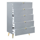 Gaines - Chest - Gray High Gloss