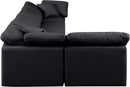 Indulge - Faux Leather 5 Piece Modular Sectional