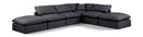 Indulge - Faux Leather 6 Piece Modular Armless Sectional