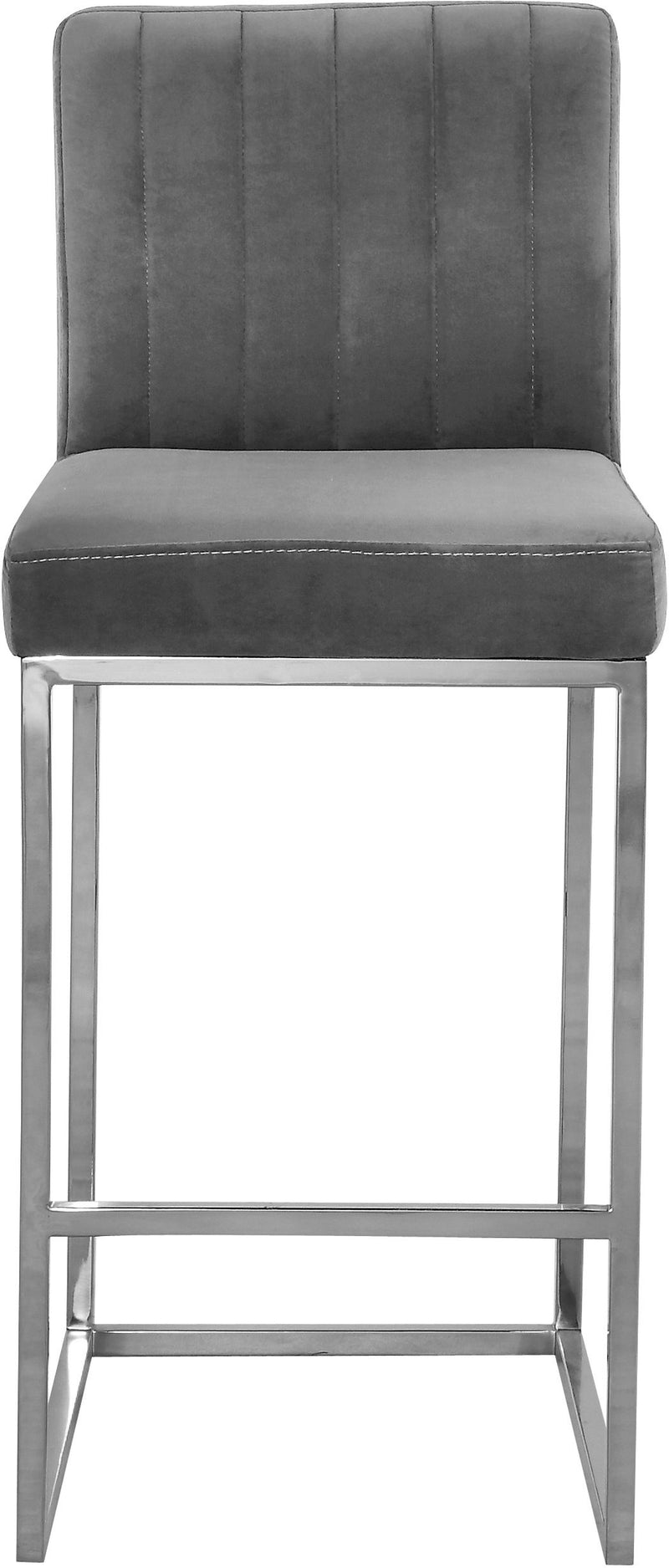 Giselle - Stool with Chrome Legs