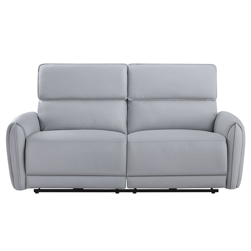 Jeromie - Power Motion Sofa With USB Port - Gray Synthetic Leather
