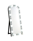 Noralie - Floor Mirror - Mirrored & Faux Diamonds