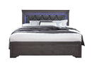 Pompei - Queen Bed With LED - Gray