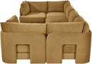 Hammond - Velvet Performance Fabric Upholstered 6 Piece U-Shaped Sectional