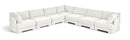 Hammond - Velvet Performance Fabric Upholstered 7 Piece Corner Sectional