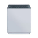 Nysa - 24" End Table - Mirrored & Faux Crystals