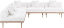 Laguna - 5 Piece 106.5" Upholstered Outdoor Patio Modular Sectional