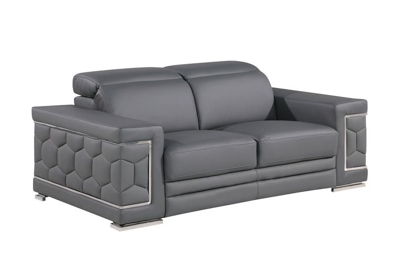 296 - Genuine Leather Loveseat